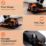 Under Desk Elliptical Machine,Morelax Ellipse Leg Exerciser for Seniors,Quiet & Portable Mini Electric Seated Pedal Exerciser & 12 Adjustable Speeds