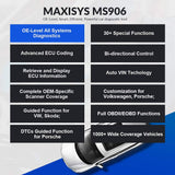Autel Scanner MaxiSys MS906, 2022 Newest Automotive Scan Tool, Updated of MS906BT/MK906BT/MS906TS/MS908, ECU Coding, Bi-Directional Control, 31+ Services, All Systems Diagnostics