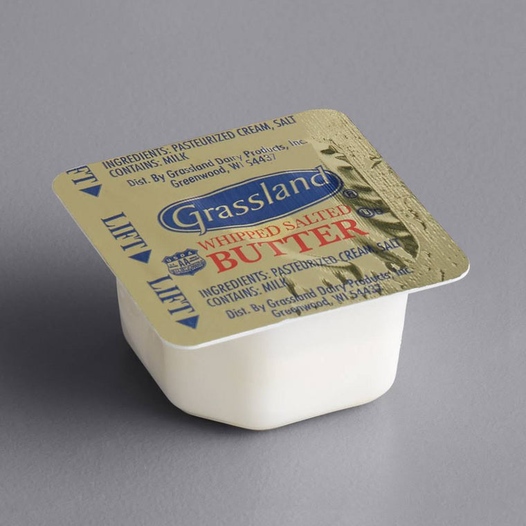 Grassland 5 Gram whipped salted Butter Portion Cups – 720/Case