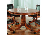Hillsdale Furniture Parkview Round Game Table, Medium Brown Oak