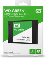 Western Digital 1TB WD Green Internal PC SSD Solid State Drive – SATA III 6 Gb/s, 2.5/7mm, Up to 550 MB/s – WDS100T2G0A