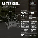Weber Q-3200 Natural Gas Grill – Titanium/Beige