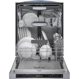 Bosch – 800 Series 24 Top Control Built-In Dishwasher with CrystalDry, Stainless Steel Tub, 3rd Rack, 42 dBa – Stainless steel