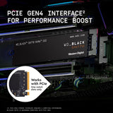 WD_BLACK 1TB SN770 NVMe Internal Gaming SSD Solid State Drive – Gen4 PCIe, M.2 2280, Up to 5,150 MB/s – WDS100T3X0E