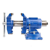 Forward DT08125A 5-Inch Heavy Duty Bench Vise 360-Degree Swivel Base and Head with Anvil (5×22)