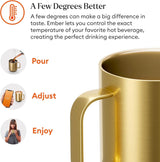Ember Temperature Control Smart Mug 2, 14 Oz, App-Controlled Heated Coffee Mug with 80 Min Battery Life and Improved Design, White