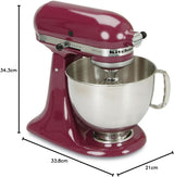 KitchenAid Artisan Series 5 Quart Tilt Head Stand Mixer with Pouring Shield KSM150PS, Cast Iron