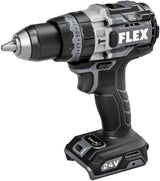 FLEX 24V Brushless Cordless 1/2-Inch 1,400 In-Lbs Torque 2-Speed Hammer Drill Turbo Mode Kit with 6.0Ah Stacked Lithium Battery and 280W Rapid Charger – FX1271T-1H
