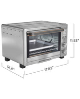 Crux 6 Slice Digital Air Frying Toaster Oven