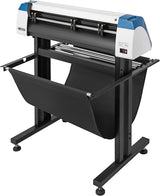 Office Products VEVOR Vinyl Cutter 53 Inch Plotter Machine Automatic Paper Feed Vinyl Cutter Plotter Speed Adjustable Sign Cutting with Floor Stand Signmaster Software