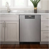 Bosch – 800 Series 24 Top Control Built-In Dishwasher with CrystalDry, Stainless Steel Tub, 3rd Rack, 42 dBa – Stainless steel