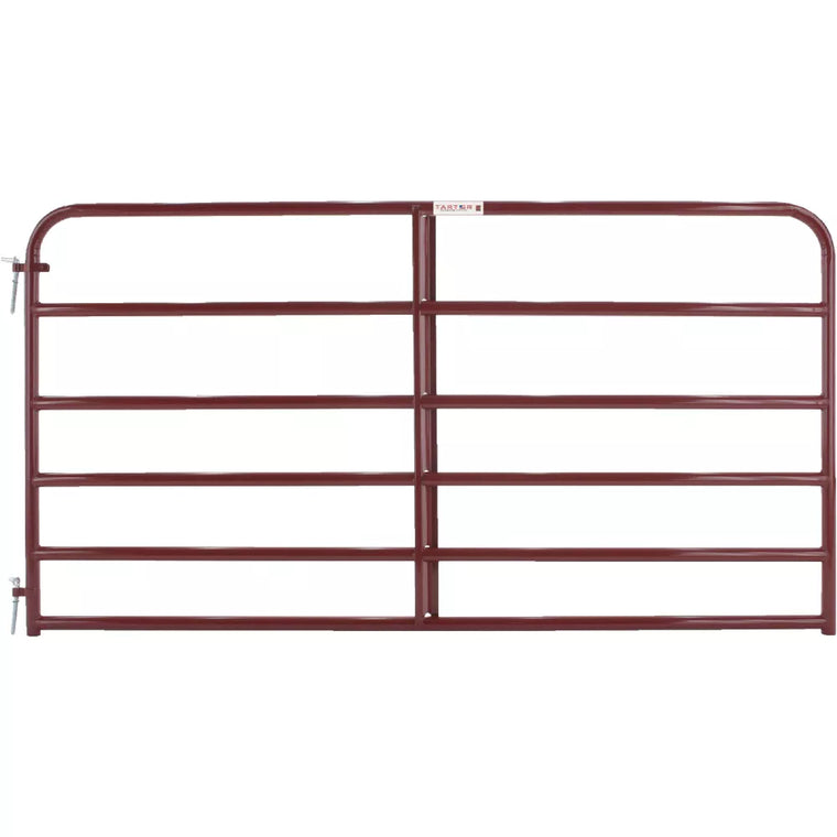 Tarter 6 Bar 8 ft Red Tube Gate 6ER8