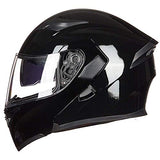 ILM Motorcycle Dual Visor Flip up Modular Full Face Helmet DOT 6 Colors Model 902