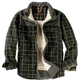Men’s Winter Plaid Sherpa Lined Jacket