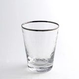 Split P Metallic Rim Double Old Fashioned Set – Silver