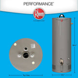 Rheem Performance Manufactured Housing 40 gal. Tall 6 Year 34,000 BTU Natural