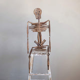 Creative Co-Op 14 L x 2 W x 42 H Found Hanging Wood Rolling Pin Skeleton (Each One Will Vary) Figures and Figurines, Multi
