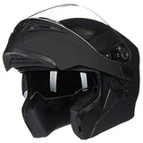 ILM Motorcycle Dual Visor Flip up Modular Full Face Helmet DOT 6 Colors Model 902