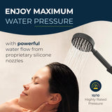 HammerHead Showers? Solid Metal LOW FLOW Handheld Shower Head with Hose and Brass Holder – OIL RUBBED BRONZE ?C Water Saving 1.75 GPM Detachable Shower Head – Adjustable Shower Wand Bracket & 6ft Hose