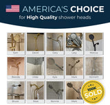 HammerHead Showers? Solid Metal LOW FLOW Handheld Shower Head with Hose and Brass Holder – OIL RUBBED BRONZE ?C Water Saving 1.75 GPM Detachable Shower Head – Adjustable Shower Wand Bracket & 6ft Hose