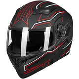 ILM Motorcycle Dual Visor Flip up Modular Full Face Helmet DOT 6 Colors Model 902