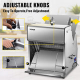 Home AND Kitchen VEVOR Commercial Toast Bread Slicer, 12mm Thickness Electric Bread Cutting Machine, 31PCS Commercial Bakery Bread Slicer, 110V Toast Cutter Cutting Machine, Bread Cutter for Bread Sheet Cutter Cutting