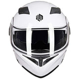 ILM Motorcycle Dual Visor Flip up Modular Full Face Helmet DOT 6 Colors Model 902
