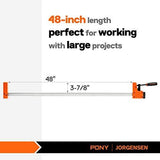 Jorgensen 48-Inch Bar Clamps, 90??Cabinet Master Parallel Jaw Bar Clamp Set, 2-Pack