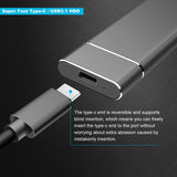 External Hard Drive Compatible for Mac, PC, Desktop, Laptop, Portable 2TB External Hard Drive, Ultra Slim Hard Drive, YSYDYPBB-05 (2TB, C-Black)