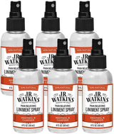J.R. Watkins Liniment Spray ?C Original Pain Relieving Misting Spray ?C Soothes Arthritis Aches & Pains ?C Fast Acting Muscle Reliever, 4 fl oz (6 Pack)