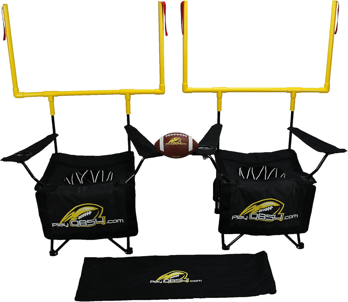 QB54 – The Ultimate Football Yard Game Set, Outdoor Football Toss for Tailgating, Backyard, Beach, Park, Tournaments, Sports Training, Score Touchdowns, Kick Field Goals