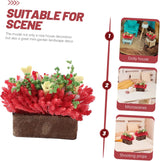 Doll House Potted Plant Artificial Bonsai Decor Mini Plants Mini DIY Bonsai Model Miniature Potted Plants Doll House Supply Artificial Potted Plant Tiny Bonsai Decor Mini Bonsai