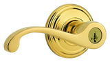 Kwikset 740CHL Commonwealth SmartKey Keyed Entry Lever – Lifetime Polished Brass 740CHL L03 SMT