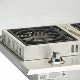 Bull Outdoor Products Stainless Steel Propane Double Side Burner