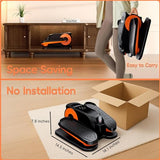 Under Desk Elliptical Machine,Morelax Ellipse Leg Exerciser for Seniors,Quiet & Portable Mini Electric Seated Pedal Exerciser & 12 Adjustable Speeds