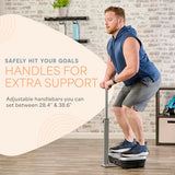 Lifepro TrimLite Vibration Plate Exercise Machine with Handlebars ?C Whole Body Vibration Machine, Ideal Lymphatic Drainage Massager ?C 99 Speed Levels, Bluetooth Speaker, Resistance Bands & Remote