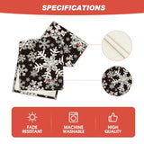 Artoid Mode Navy Blue Snowflakes Christmas Table Runner, Seasonal Winter Holiday Kitchen Dining Table Decoration for Home Party Decor 13×72 Inch