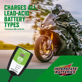 Interstate Batteries Automatic Battery Charger 12V 1.0 Amp (SLA/AGM) Sealed Lead Acid Trickle Charger Maintainer (920005) Pack of 2