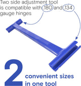 Dual Hinge Bender for Comercial Door Hinges Hinge Knucke 0.134&0.180 Gauge Blue Color Model1002B