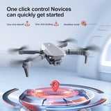 E88 Drone with Screen Controller with SD card, Foldable Mini Drone for Beginners, 2 Batteries, 360?? Flips Waypoint Fly, Active Obstacle Avoidance, One Key Take Off/Landing. (2 batteries – Black)
