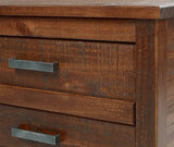 Camaflexi Carmel 3 Drawer Nightstand, Antique Walnut