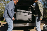 Igloo Overland 72 Quart Ice Chest Cooler with Wheels, Gray (31 x 18 x18)