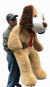 Big Plush Giant Stuffed Puppy Dog 5 Feet 60 Inches 153 cm Huge Soft Adorable Plush Dog