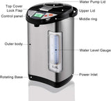 Costway Instant Electric Hot Water Boiler and Warmer, 5-Liter LCD Water Pot with 5 Stage Temperature Settings, Safety Lock to Prevent Spillage, Stainless Steel Hot Water Dispenser