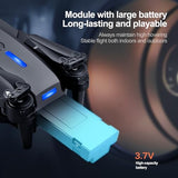 E88 Drone with Screen Controller with SD card, Foldable Mini Drone for Beginners, 2 Batteries, 360?? Flips Waypoint Fly, Active Obstacle Avoidance, One Key Take Off/Landing. (2 batteries – Black)