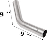 JY Performance 2.5” Inch T304 Stainless Steel 8PCS Custom Exhaust Pipe Kit Tubing Mandrel Bend Pipe Straight & U-Bend Universal