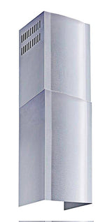 Winflo Stainless Steel Chimney Extension (Up to 11 ft. Ceiling) for Wall Mount Range Hood, Silver