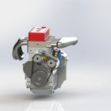 CISON L4-175 17.5cc Mini OHV Inline Four-cylinder Four-Stroke Water-Cooled L4 Gasoline Engine Model for RC Cars Ships(ASSEMBLED)