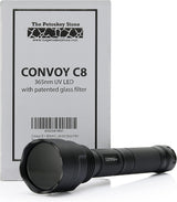 Convoy C8 + 365nm UV LED Flashlight with Patented Glass Filter