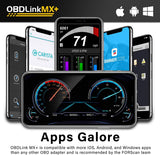 OBDLink MX+ OBD2 Bluetooth Scanner for iPhone, Android, and Windows